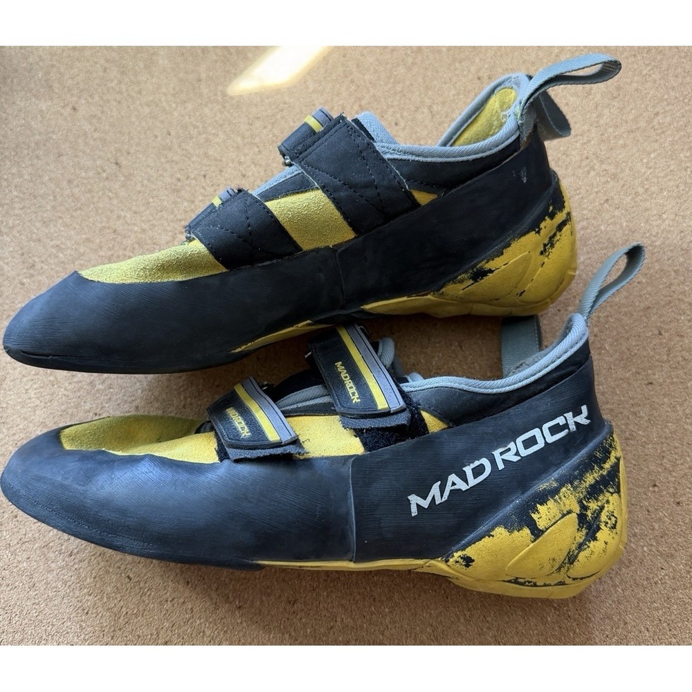 Mad Rock Flash 2.0 Climbing Shoes Yellow Black Men's 7.5 EU 40 UK 6.5
